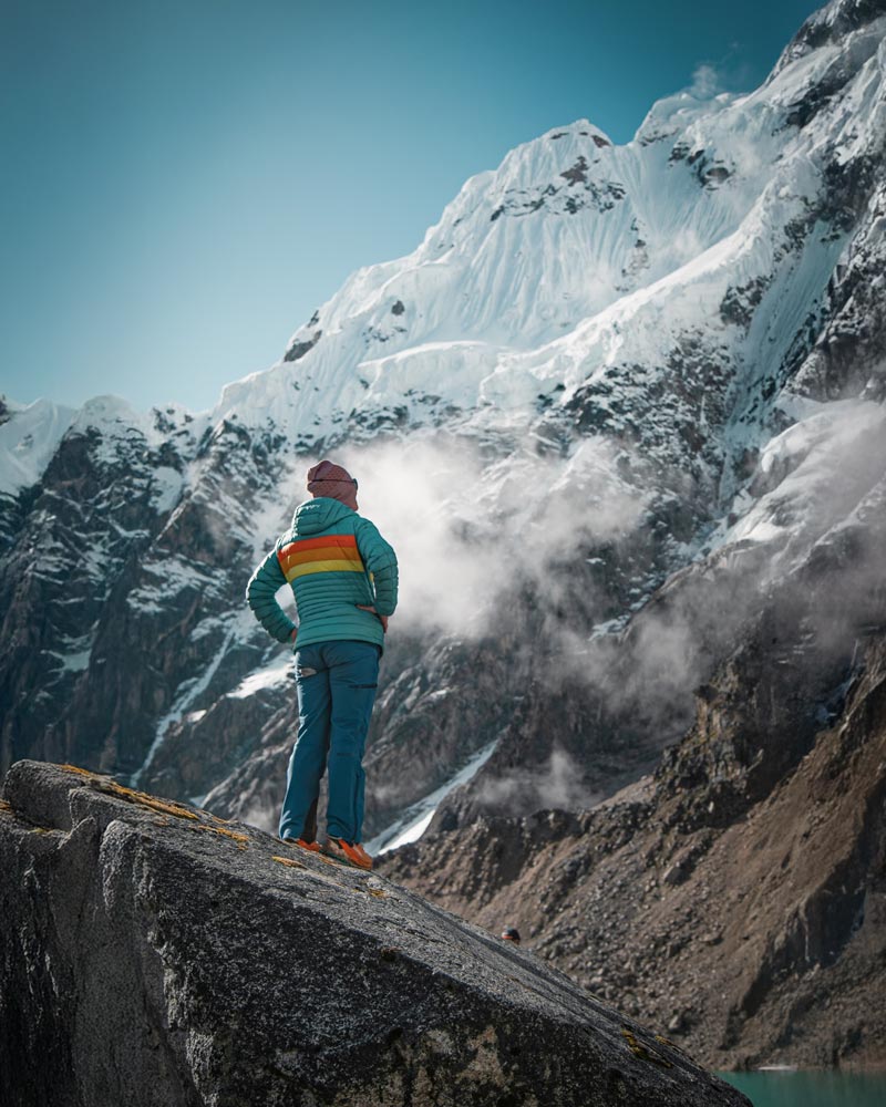 Turista en la ruta del Salkantay.