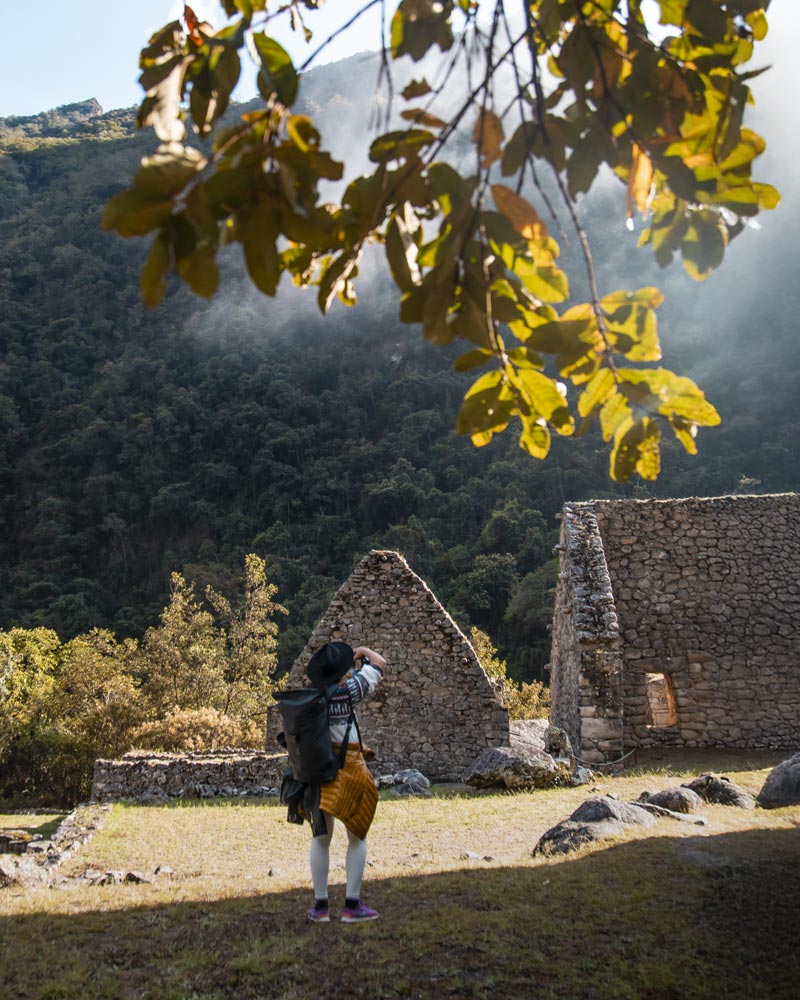 El sitio arqueológico de Chachabamba es uno de los más impresionantes del Camino Inca.