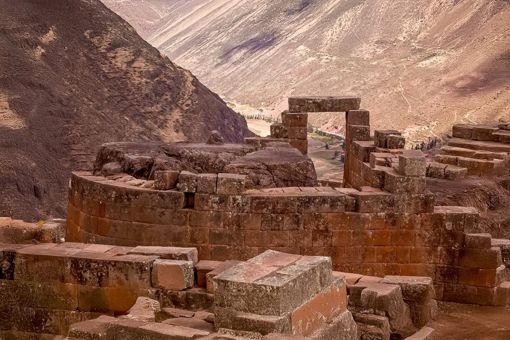 Recinto sagrado en el sitio arqueológico de Pisac