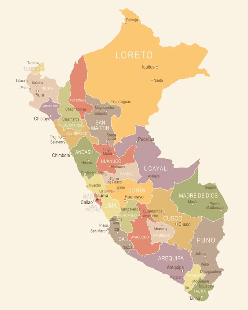 Mapa de Perú
