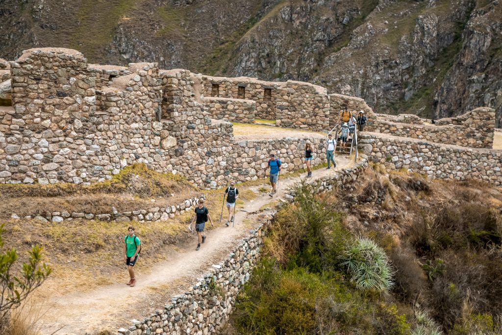 Zona arqueológica de Huillca Raccay en el Camino Inca