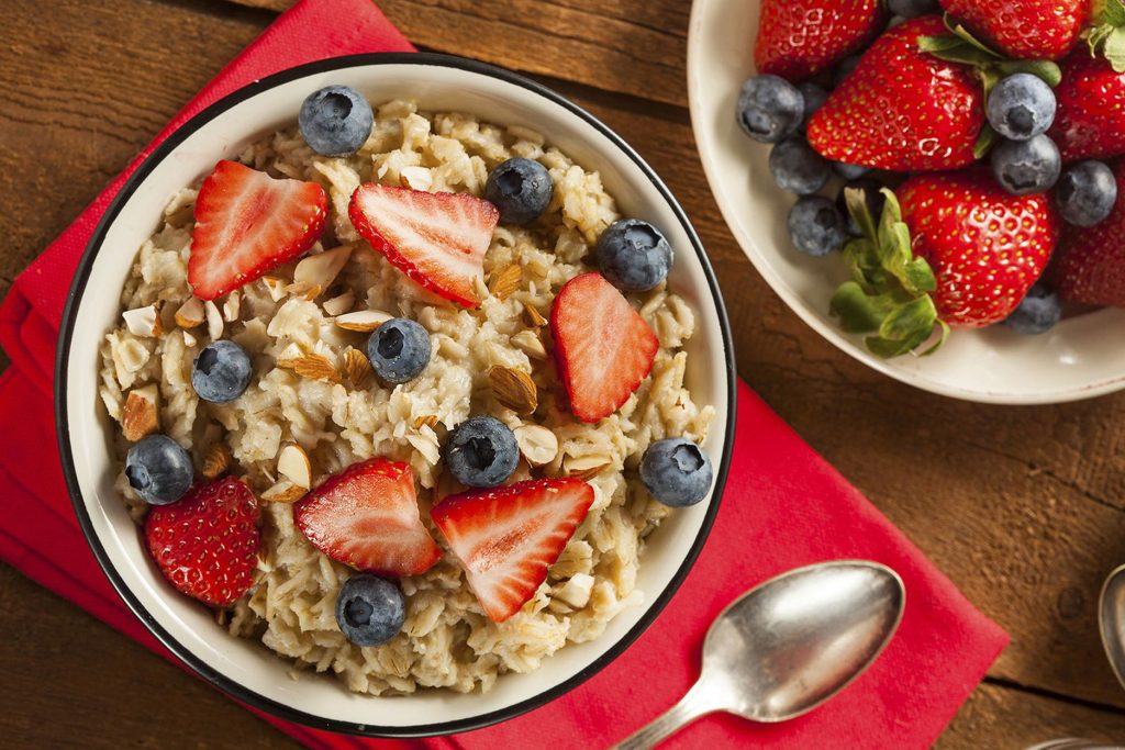 Avena con fruta