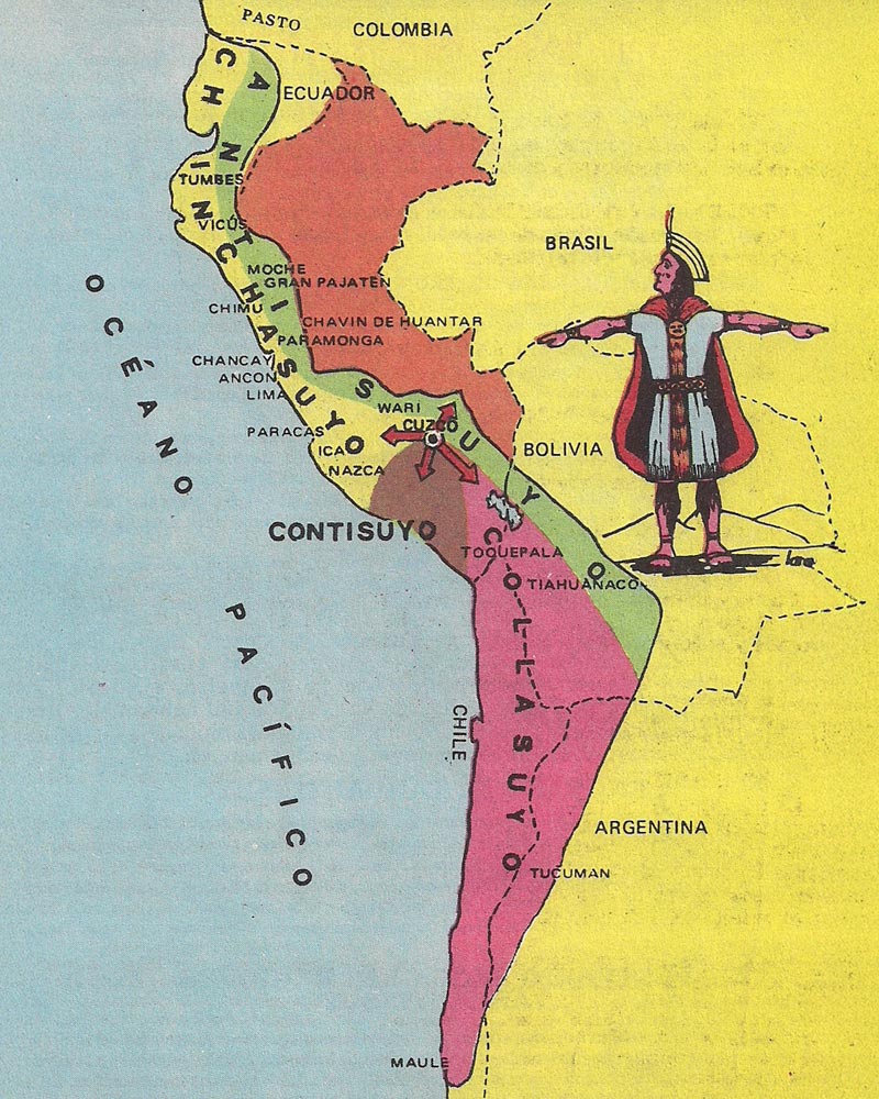 Mapa del Qhapaq Ñan o Camino Inca