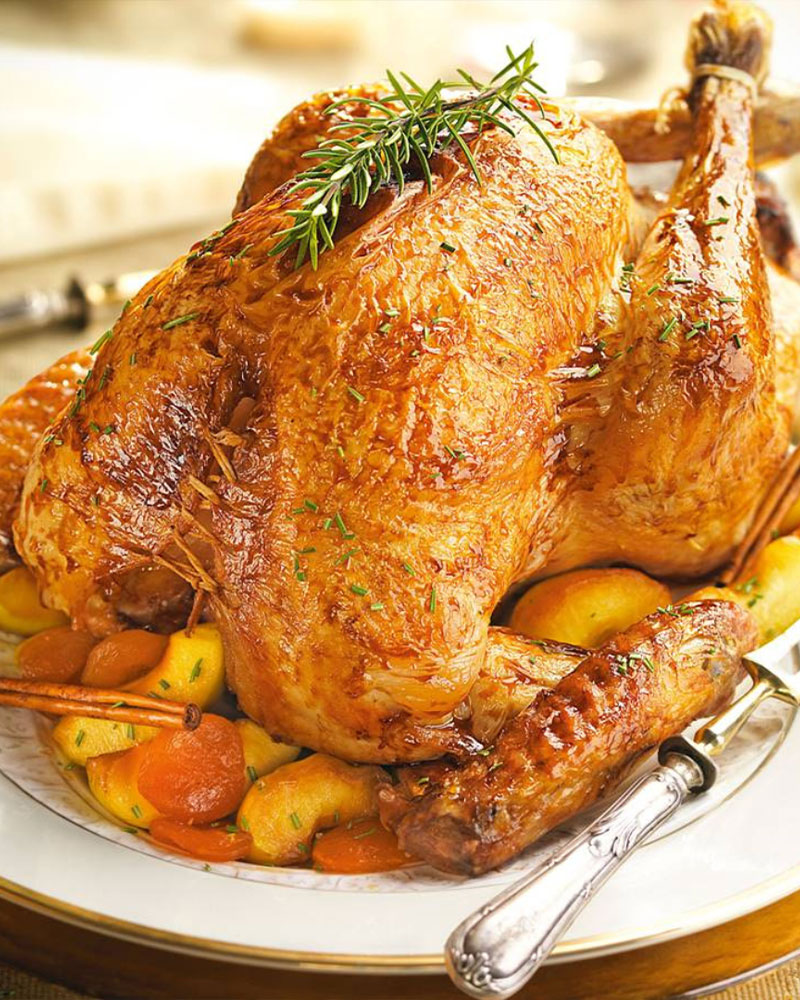Foto de pavo al horno preparado al estilo de Cusco por las fiestas de navidad