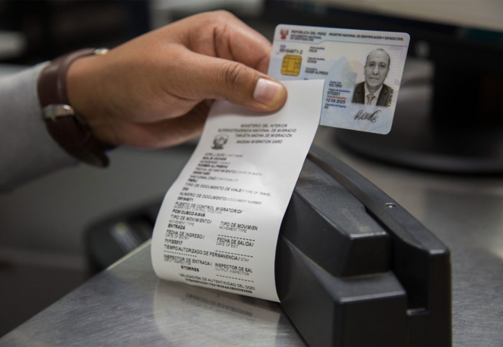 Tarjeta Andina de Migración para viajar a Perú