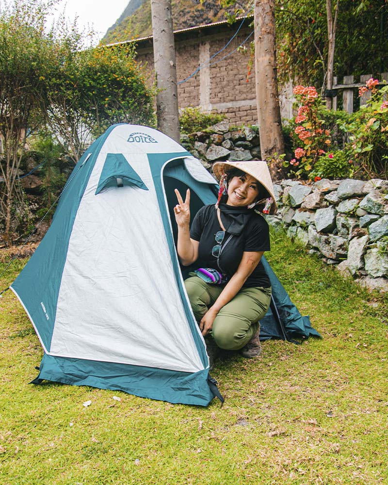 Camping tradiconal en Camino Inca, en carpas de 4 estaciones