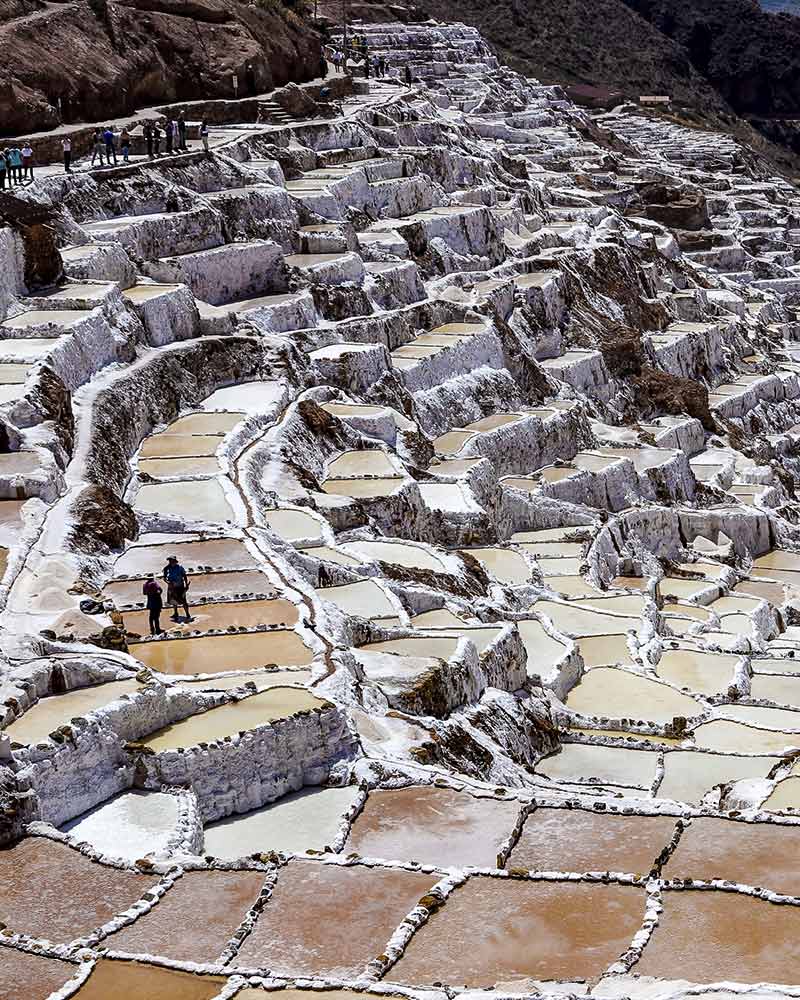 Salineras de maras en Cusco, Perú.