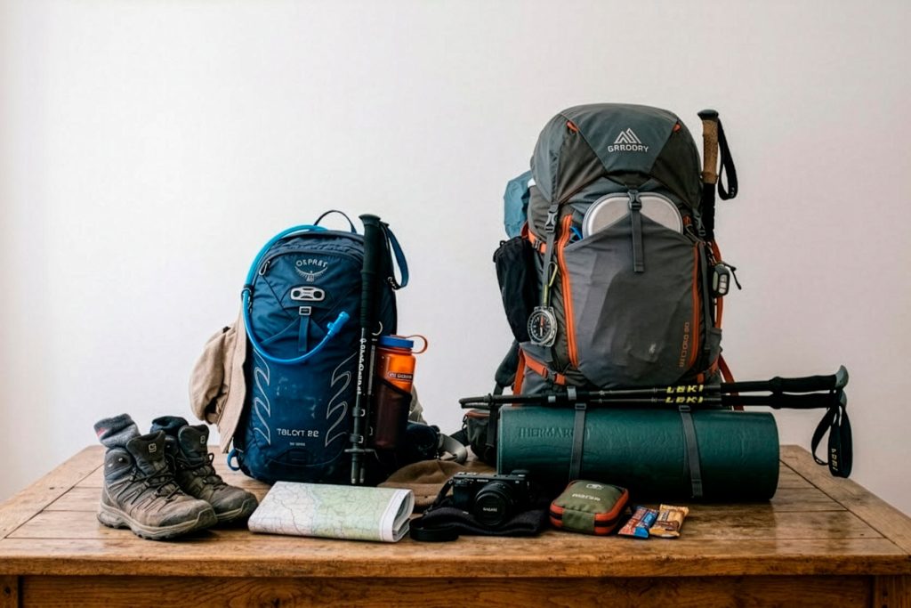 Diferencias de tamaño en las mochilas de senderismo