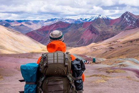 Una vista impresionante de las montañas de los Andes del Perú