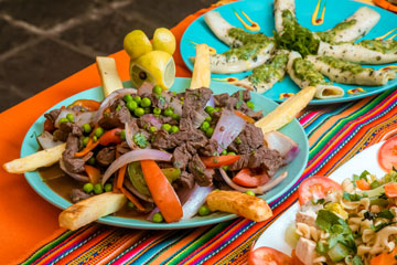 Comidas durante el viaje