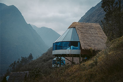 Campamento de Lujo y Exclusivo Mountain Sky View situado en Collpapampa - Alojamiento en las montañas andinas de Peru