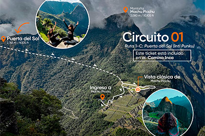 Circuito 1 de Machu Picchu