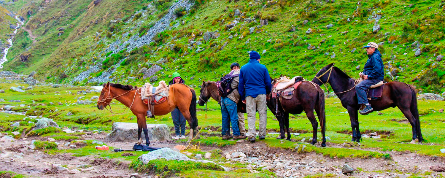 Nuestros Arrieros y Caballos en Salkantay Trekking