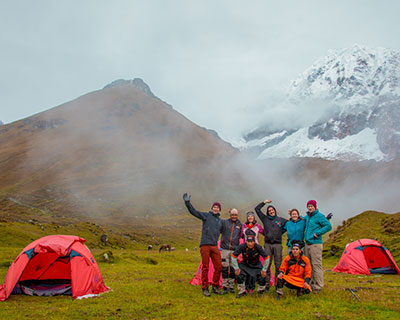 Caminaremos hasta llegar a nuestro campamento, Canal Inca y Pampacahuana