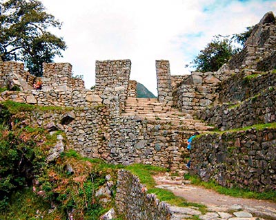 La famosa Puerta del Sol, puerta principal de ingreso al sitio Incas de Machu Picchu