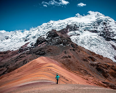 El paso Palomani (5.200 m / 17.060 pies), el punto más alto de todo el recorrido.