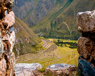 Patallacta desde el sitio arqueológico de Wilkarakay
