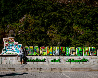 El pequeño pueblo de Aguas Calientes, en la base del Santuario de Machu Picchu.