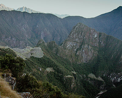 El primer vistazo a Machu Picchu