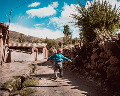 ¡El pueblo de Patabamba, nuestro lugar de campamento donde seremos recibidos por grupos de lugareños!