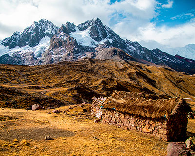 Nuestro punto de almuerzo ubicado en Anantapata (4,750 m / 15,584 pies).
