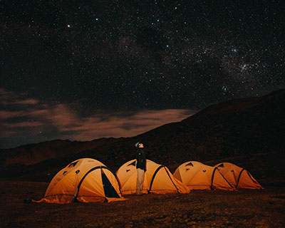 Surinecocha (4.800 m / 15.748 ft), donde se encuentra nuestro campamento.