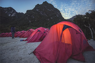 Equipo de campamento Camino Inca
