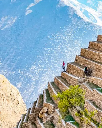 Una vista impresionante de las terrazas de Choquequirao